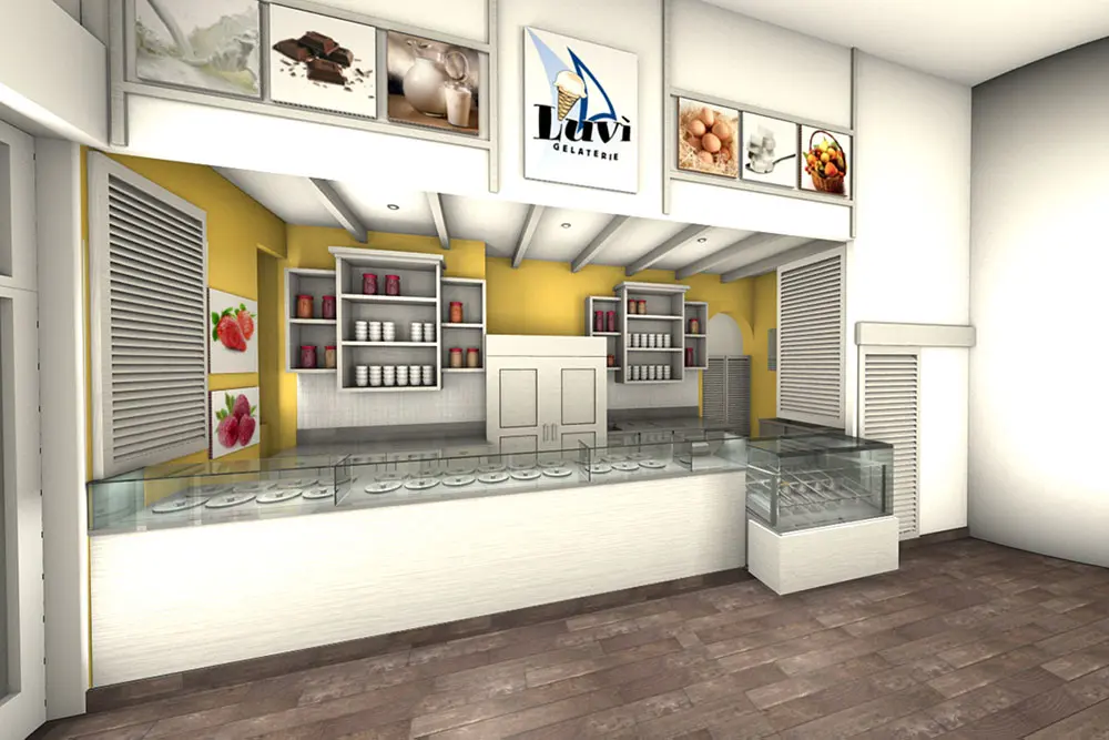 Gelateria Bergamo fornitura arredamento